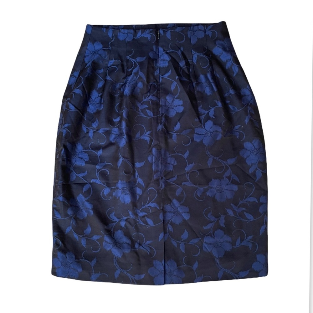 DANA BUCHMAN SILK BROCADE SKIRT - Picture 6 of 7